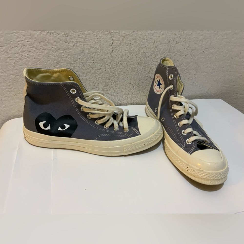 Converse Comme des Garçons PLAY x Chuck High Tops Grey men’s 7/ women’s 9
